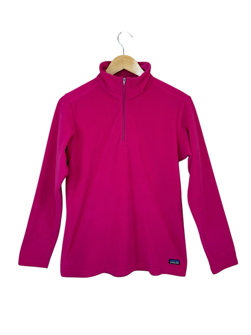 PATAGONIA Women’s Sz L Jeweled Berry 3/4-Zip Fleece Micro D Pullover